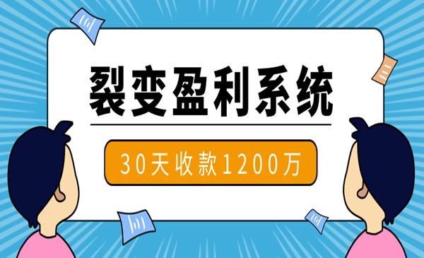 14天裂变盈利系统训练营：靠裂变营销实现30天收款1200万