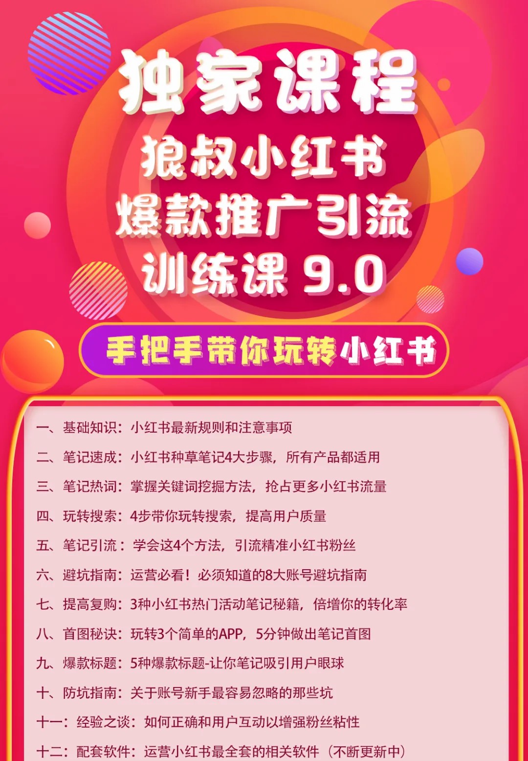 小红书爆款推广引流训练课，手把手带你玩转小红书